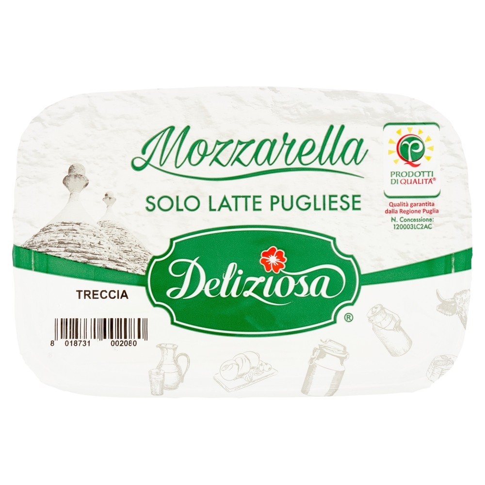 MOZZARELLA L/S  DELIZIA TRECCIA 200
